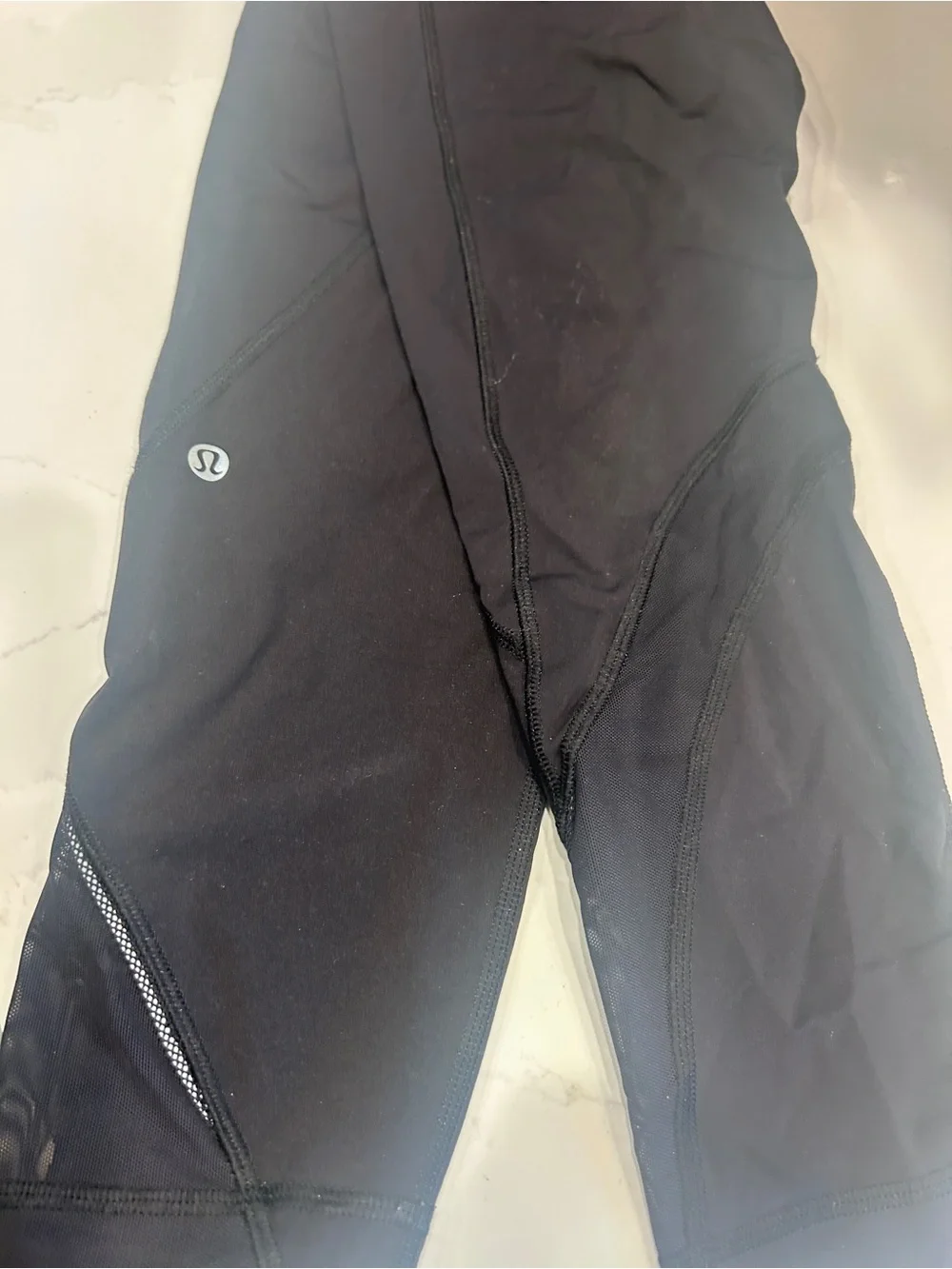 Lululemon inspire tight II black running pants 25” inseam.